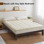 14 Inch King Size Rubber Wood Platform Bed Frame with Wood Slat Support - Image 3