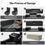 8 Pieces Patio Furniture Set with Storage Box and Waterproof Cover - Image 7