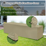8 Pieces Patio Furniture Set with Storage Box and Waterproof Cover - Image 9