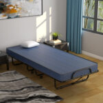 Rollaway Guest Bed with Sturdy Steel Frame and Memory Foam Mattress Made in Italy - Image 2