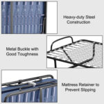 Rollaway Guest Bed with Sturdy Steel Frame and Memory Foam Mattress Made in Italy - Image 12