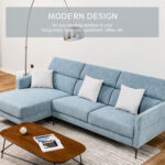 105 Inch L-Shaped Sofa Couch with 3 Adjustable Headrests - Image 6