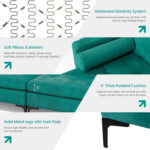 Modular L-shaped 4-Seat Sectional Sofa with Reversible Chaise and 2 USB Socket - Image 9
