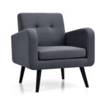 Accent Chair + Side Table + L-Shaped Sectional Sofa /3-Piece Modern Living Room Furniture Set/ - Image 3