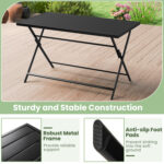 5-Piece Foldable Outdoor Dining Set for Backyard Garden Deck - Image 12