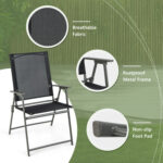 5-Piece Foldable Outdoor Dining Set for Backyard Garden Deck - Image 13