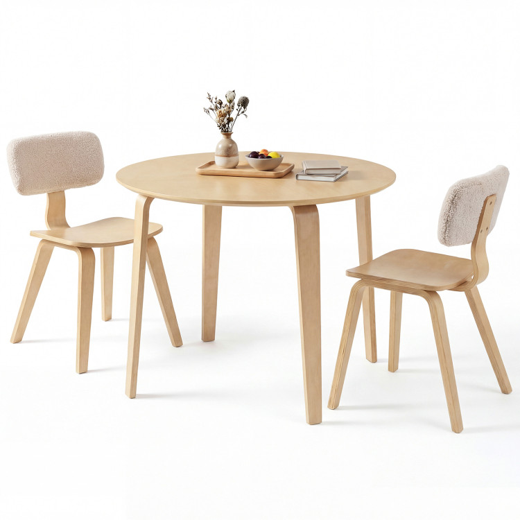 upload_1772525081988803_612227.jpeg 3 Piece Dining Table Set with 2 Padded Dining Chairs and Rubber Wood Table - Image 1