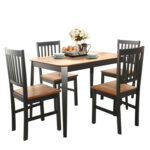 Dining Table and Chair Set Home Kitchen Furniture Tables Chairs Set - Image 3