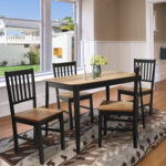 Dining Table and Chair Set Home Kitchen Furniture Tables Chairs Set - Image 6