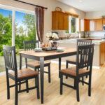 Dining Table and Chair Set Home Kitchen Furniture Tables Chairs Set - Image 2
