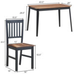 Dining Table and Chair Set Home Kitchen Furniture Tables Chairs Set - Image 5